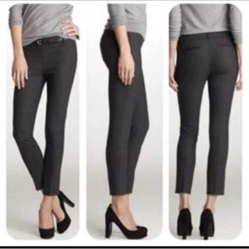 J. Crew Minnie Wool Charcoal Ankle pant